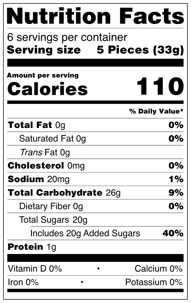 Sour Gummies - Box (6ct)